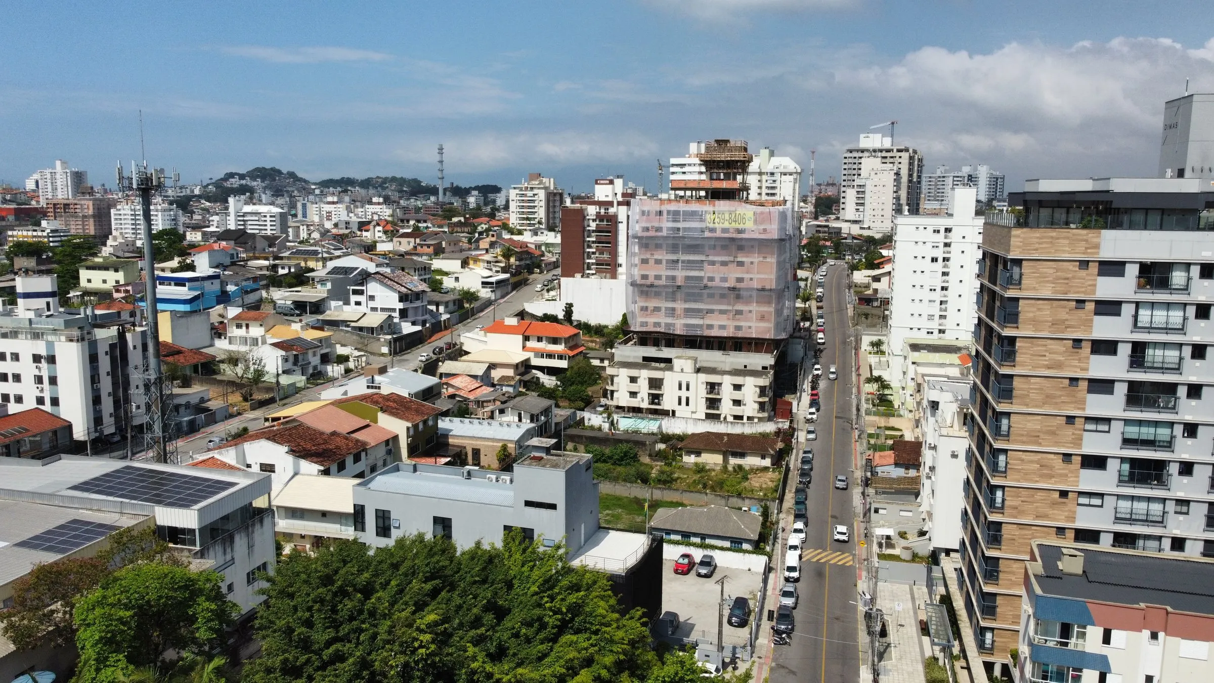 O bairro visto do alto