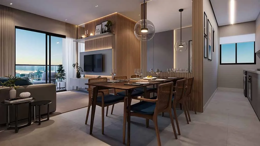 My Hub Smart Living: Living do apartamento