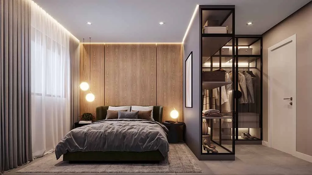 My Hub Smart Living: Suíte do apartamento